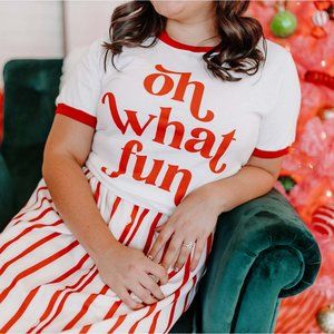 Sale! Oh What Fun Christmas Ringer Tee